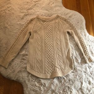 LL Bean Signature Cable Knit Fisherman’s Sweater Tunic